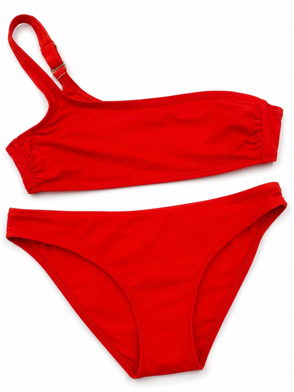 Xhilaration Red One Shoulder Bikini Set Size‎ M/L